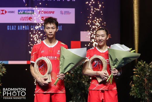 Photo champions de France Badminton.