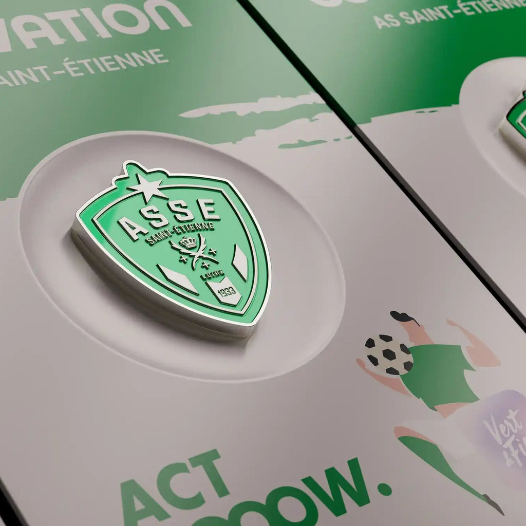 Illustration 3D de pins personnalisé pour l'ASSE.